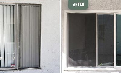 Before and After Sliding Glass Door Replacement 01