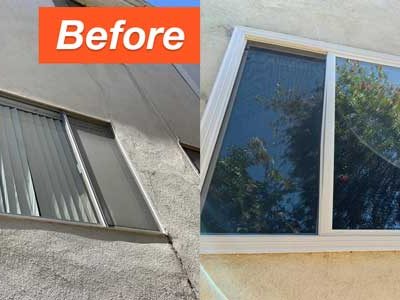 Before and After Window Installation 01