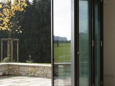 Folding Glass Door Installation 01